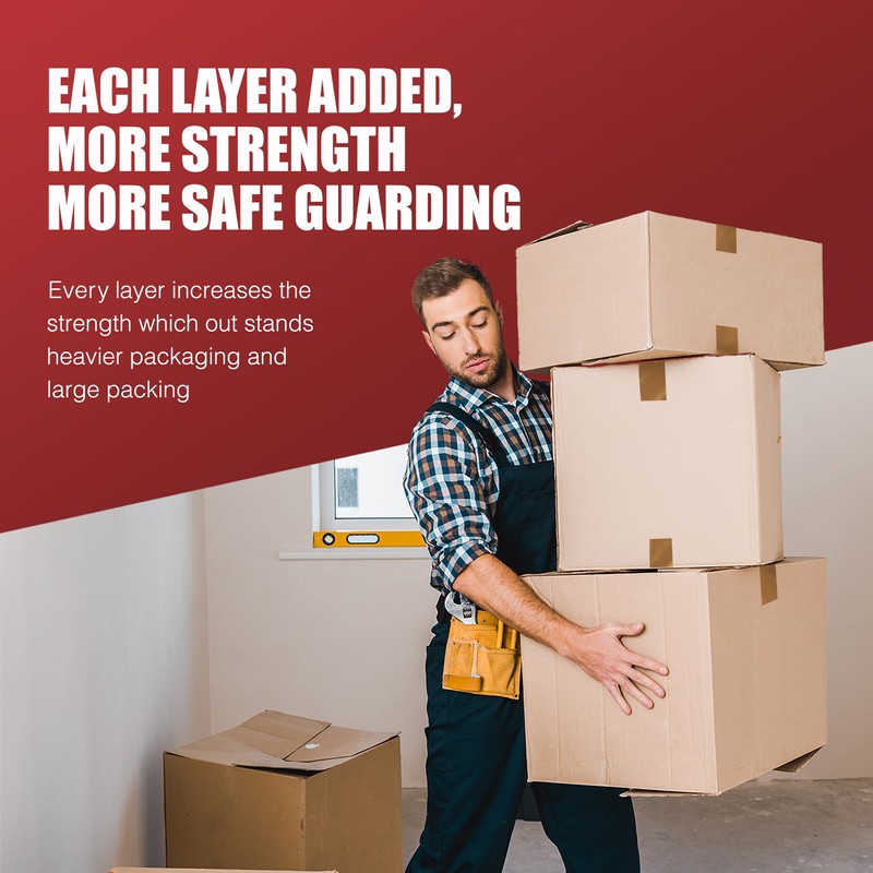 Merrimen Strong Heavy Duty Brown Packaging Tape - 6 Rolls