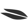 Front Headlight Eyebrow Eye Lid Cover Trim Piano Black Replacement