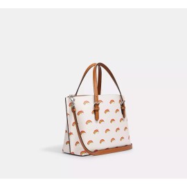 COACH Women's Mollie Tote 25 Medium Satchel Bag - Chalk Multi - CK373