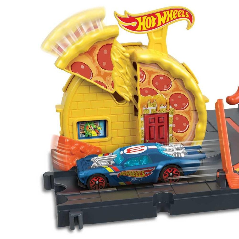 Hot Wheels Mattel City Speedy Pizza Pick-Up/from Assort