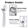 Pgirgyq Mini Adjustable Spanner 4 Inch Small Wrench Sliver Mini