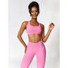 ABOCIW Workout Sets, Seamless V Back Scrunch Lifting Leggings High