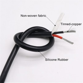 resistant cable Soft Insulated High Temperature Cable, 1M Square 0.3 0.5 0.75 1 1.5 2 2.5 4 6mm, 2 3 4 6 Cores Silicone Rubber Flexible Copper Wire outdoor wire ( Size : 22AWG(0.3mm2) , Color : 4 Core