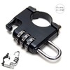 Grandios GD-NWDLOCK-SV Helmet Holder Motorcycle Dial Lock Anti-theft Diameter 0.9