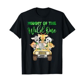 Mommy Of The Wild One Birthday 1st Safari Jungle Family T-Shirt