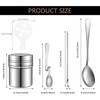 Coffee Decorating Stencils Coffee Carving Pen Set Stainless Steel Portable
