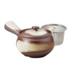 Banko Ware 477-06-713 Round Bowl White Banko Teapot (with tea