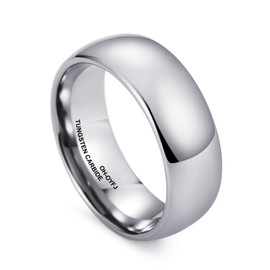 Tungsten Ring for Men and Women Tungsten Wedding Band OH-004 (4mm-silver, 7)