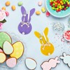 SilverChry 12 Pieces Cutlery Holder Easter Bunny Cutlery Bag Felt