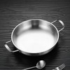 Stainless Steel Stockpot, 1350ml Induction Stock Pot Flat Bottom Skillet