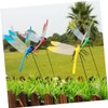 Kisangel Spring Bed Fake Dragonfly Stake Decor 20pcs Dragonfly Garden