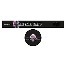 40 Sets Label Stickers for 3.5g Tin Cans with Lid Press-in Self-Seal Can Food Containers (Amnesia Haze Label Set only)