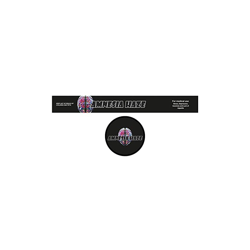 40 Sets Label Stickers for 3.5g Tin Cans with Lid