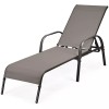 Unbrand Adjustable Chaise Lounge Chair Recliner Patio Yard Outdoor w/