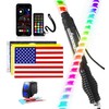 Tavaray 1PC 3FT COB LED Whip Light with App &