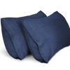 Lirex Pillow Cases (2 Pack), 1800 Thread Count Embroidered Queen