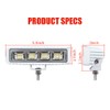 EXZEIT Waterproof Led Boat Lights, 2 pc 72W Deck/Dock Marine