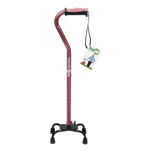 Hugo Quad Cane Adjustable for Right or Left Hand