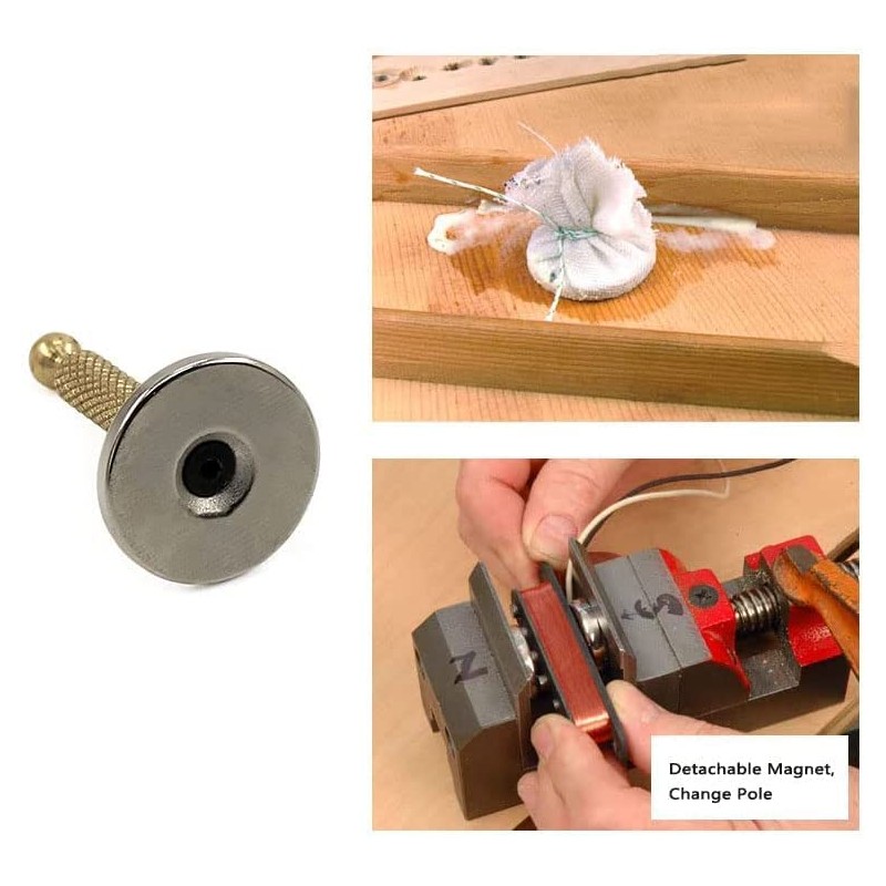 Jiayouy Gold Round Base Magnet Acoustic Guitars Accessory Luthier DIY