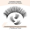 LASHVIEW Cluster Eyelashes, Pack of 144 DIY Extensions, Mega Volume,