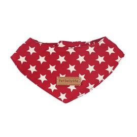 Oyccen Stars Cat Bandana Dog Bandana Triangle Scarf Adjustable Pet Puppy Bib Neckerchief for Small Dogs Cats