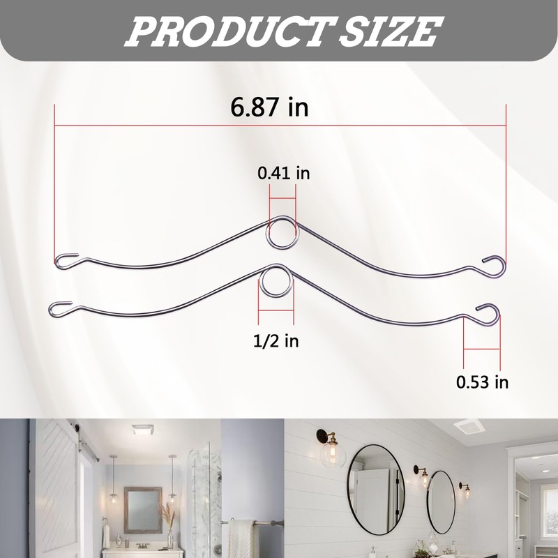S99140208 Grille Spring Clips/Spring Set fit for Broan Nutone bathroom