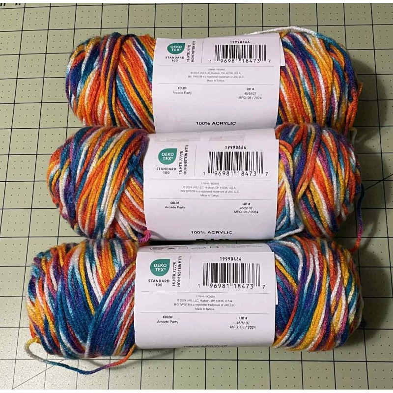Big Twist Lot of 3 Big Twist Value Yarn Color
