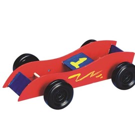 S&S Worldwide Rubber Band Race Cars Craft Kit (Pack of 12)