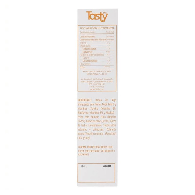 Tasty Harina para Hot Cakes sin azúcar adicionada con fibra