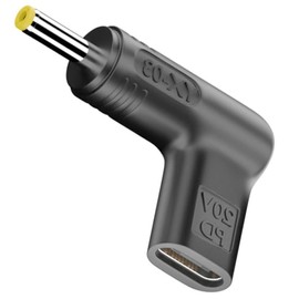 Fleurise 100W USB C to 4.0x1.7mm 20V DC Adapter, 100W PD USB Type C to DC Adapter Compatible for Lenovo Laptop Charger