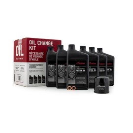Indian Motorcycle Oil Change Kit for Chieftain, Roadmaster, Chief, Springfield Models With Thunderstroke 111 & 116 Engines, 6 Quarts 20W-40 Semi-Synthetic Motor Oil, 1 Oil Filter, 2 Washers - 2889311