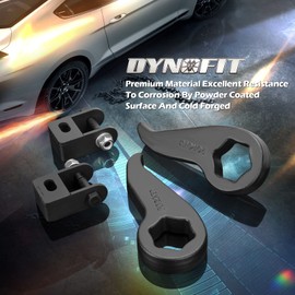 dynofit 1-3" Torsion Keys with Shock Extenders for 2011-2019 Silverado Sierra 2500HD 3500HD, Adjustable 1 to 3 Inch Heavy Duty Solid Leveling Lift Kits