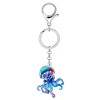 TIZURO Acrylic Blue Jellyfish Keychains Deep Sea Ocean Animals Backpack