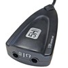 keepdrum USB-HA USB Audio Adapter with Microphone and Headphone Input