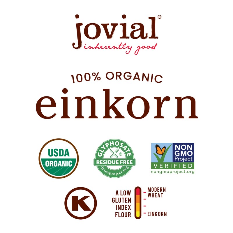 Jovial Spaghetti Einkorn Pasta | Organic Whole Grain Spaghetti |