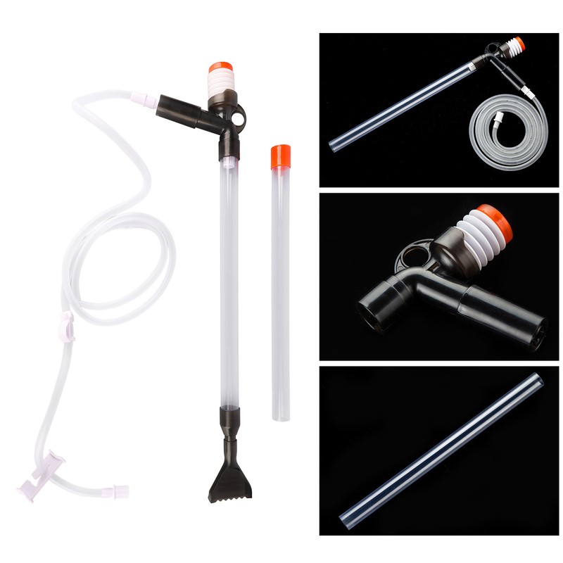 Manual Aquarium Water Changer Safe Efficient Fish Tank Gravel Cleaner