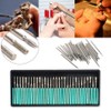 Gasea 30pcs 1/8" Shank Diamond Coated Burr Drill Bits for