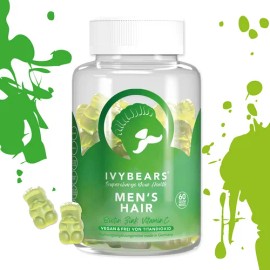 Ivybears Vitaminas Cabello Para Hombres Biotina Y Zinc Na
