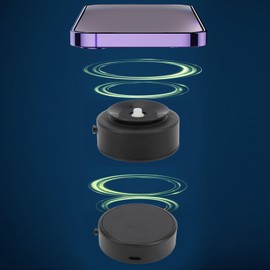 Strong Magnetic Electric Vacuum Use Phone Holder with Powerful Suction, Versatile Application for Charging on The Go, Vacuum Magnetic Phone Holder for Car Home Use