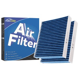 Forccord - Paquete de 2 filtros de aire de cabina HEPA para Mazda CX-9, Toyota RAV4, Corolla Camry Highlander, Lexus RX350, filtro de cabina de carbón activado CF12157