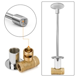 onlyfire Universal 12-Inch Gas Valve Key,Fits 1/4" and 5/16" Turn Ball Valve for Gas Fire Pits and Fireplaces, Polished Chrome