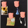 12pcs Cubicle Clips for Fabric Walls, Plastic Stainless Steel Push