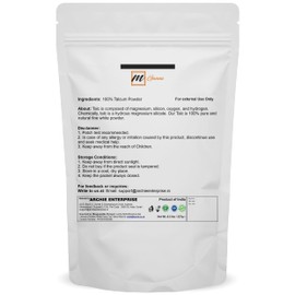 mGanna 100% Natural Talc Powder for Facial Make-up and Cosmetic formulations 0.5 LBS / 227 GMS