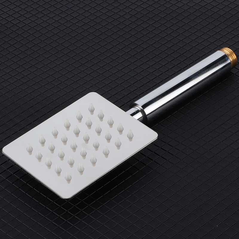 G1/2in Thread Handheld Shower Head High Pressure Square Shower Sprayer