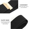 MESU Women's Elastic Belt Elastic Dress Wide Belt, black
