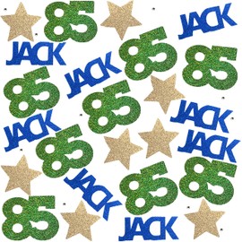 85th Birthday Confetti, 85 Birthday Confetti for Women or Men, 85th Birthday Party Decorations, 25 Pieces in a Pack by ZeeBestCelebrations