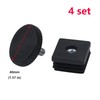 Antrader Home Office Table Desk Adjustable Leveling Foot,Plastic Metal Square
