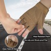 FIORETTO Fingerless Gloves for Airsoft Shooting Half Finger Hunting Hiking