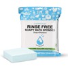 Bulk Disposable Rinse Free Bath Sponges, No Rinse Bathing Wipes