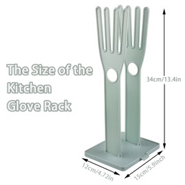 Kitchen Gloves Holder Mitten Dryer Reusable Plastic Washing Rack Sink Holder Stand Blue
